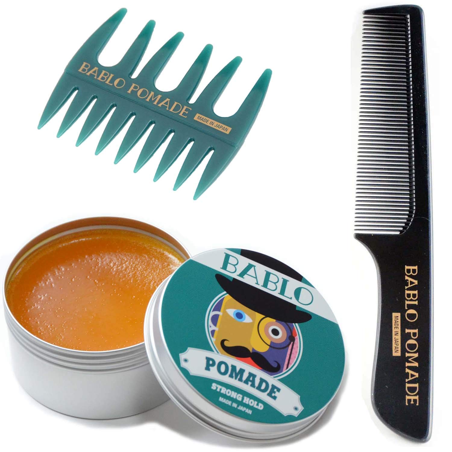Amazon | BABLO POMADE ストロングホールド 整髪料 ヘアグリース